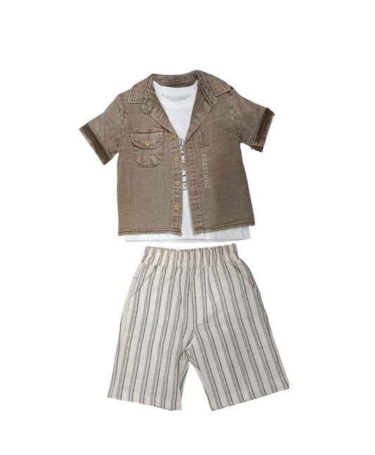Completo Jeans Sabbia