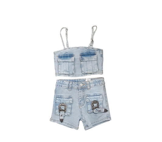 Completo Top Jeans